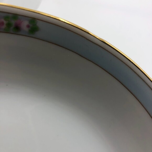 Vintage Meito China Made in Japan Set of 4 Soup Bowl Gold Trim Floral Pattern - Picture 12 of 14